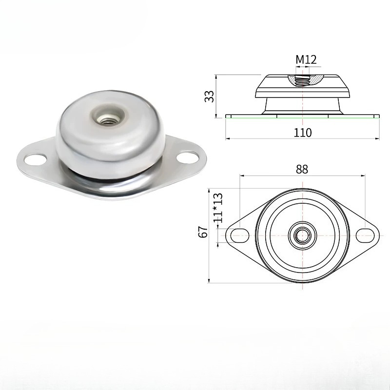 Shock Pump Suspension - Metal Rubber Shock Absorber Motor Vibration