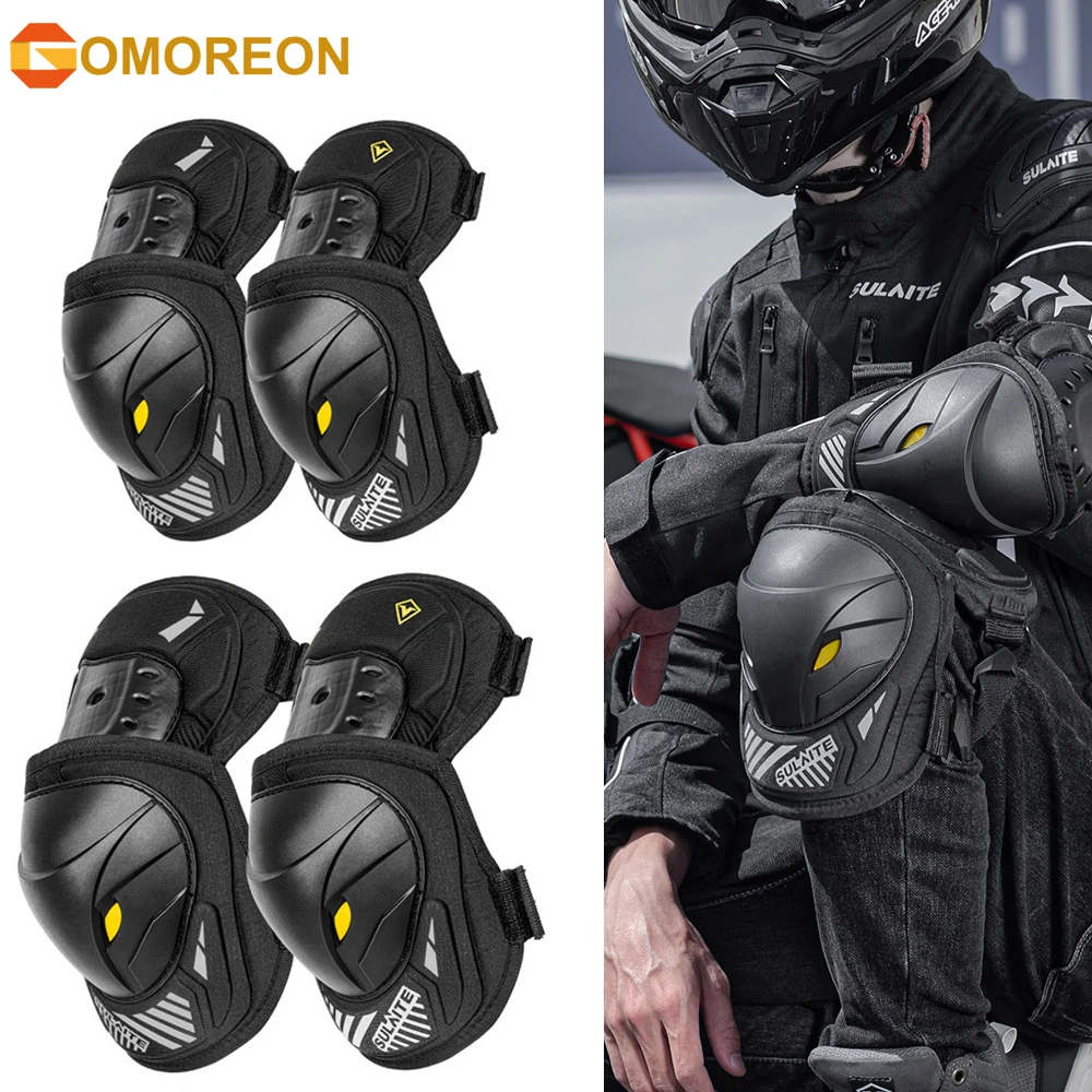 GOMOREON 1Pair Motorcycle Elec - Mountain Biking Elbow Pads 评论和价格