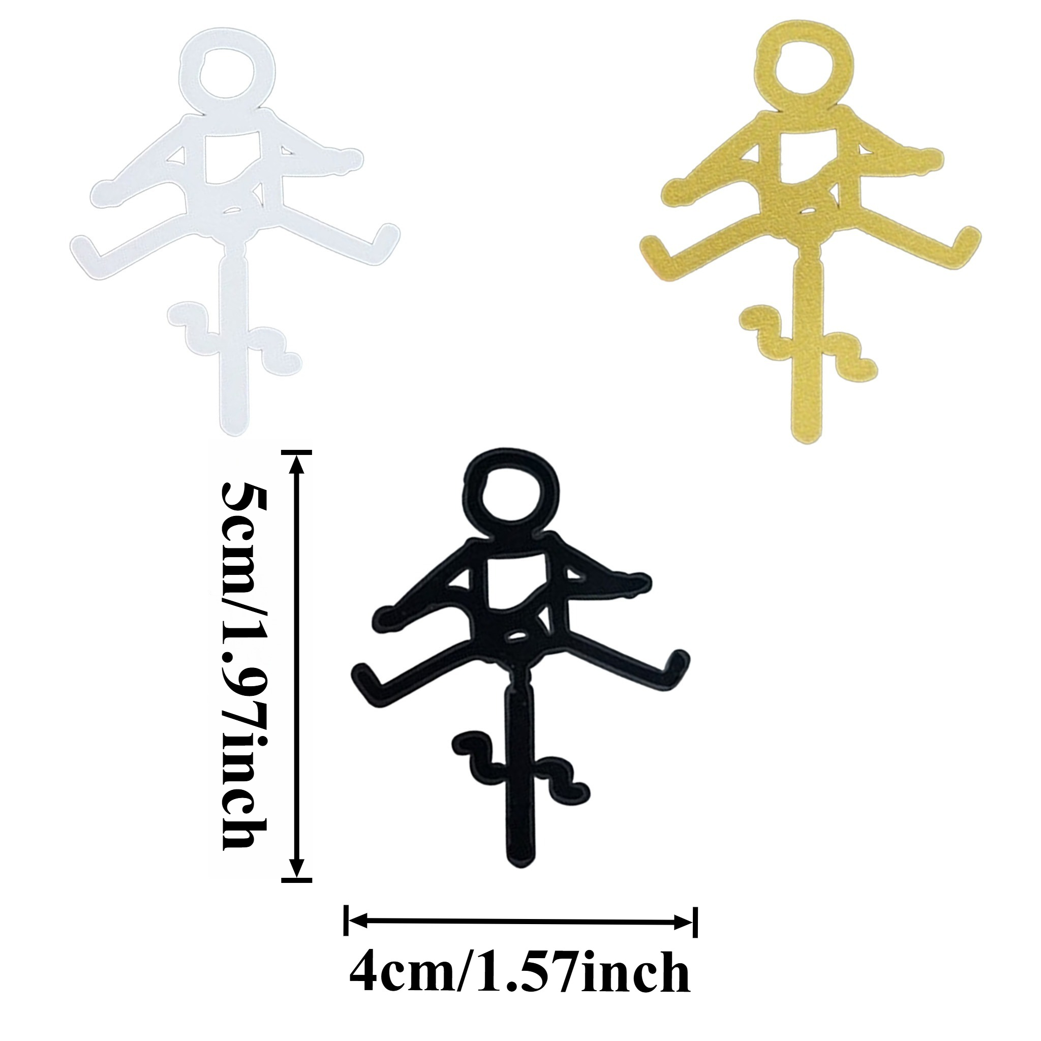 4pcs 2D Flat Funny Cyclist Vin - Mountain Biking Gifts 评论和价格