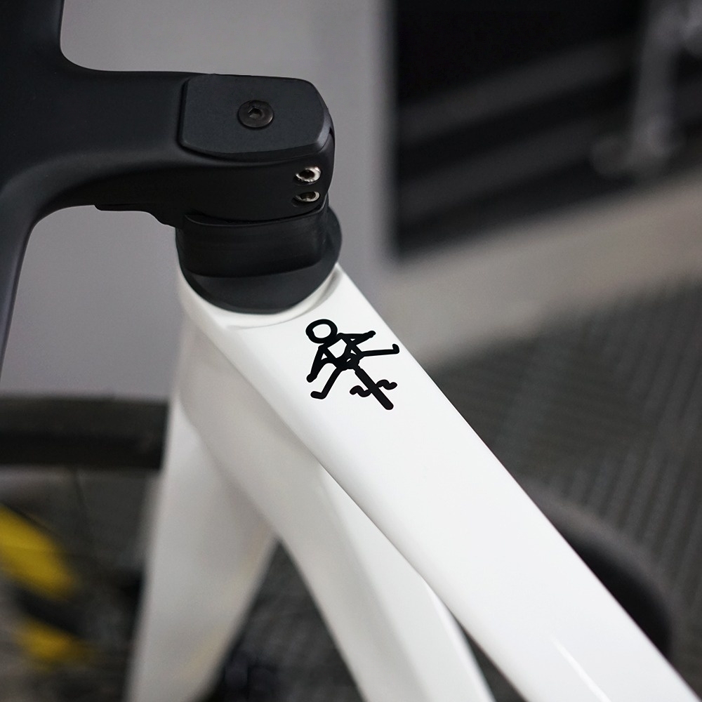 4pcs 2D Flat Funny Cyclist Vin - Mountain Biking Gifts 评论和价格