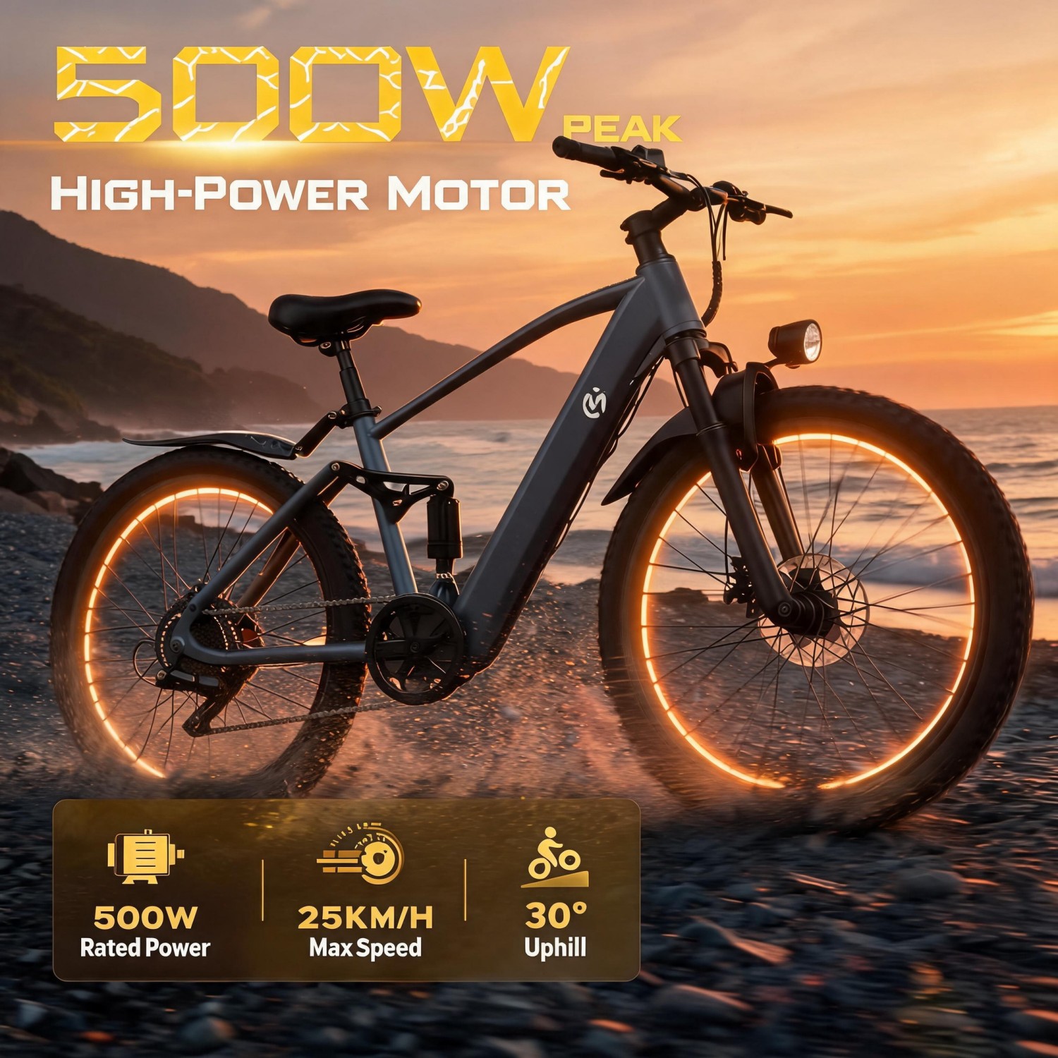 Electric Mountain Bike, 500W M - Mountain Biking Gifts 评论和价格