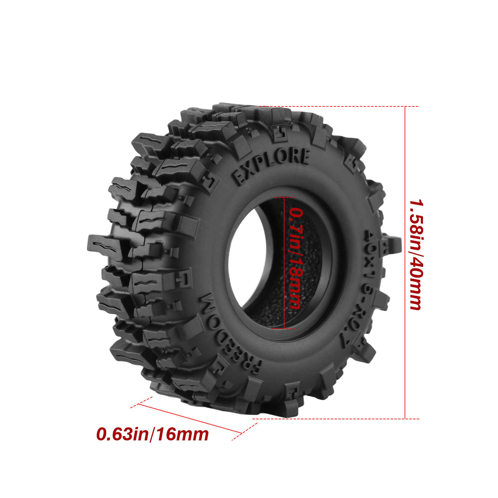 DashRC 0.7'' RC Crawler Tires  - Tire Insert Foam 评论和价格
