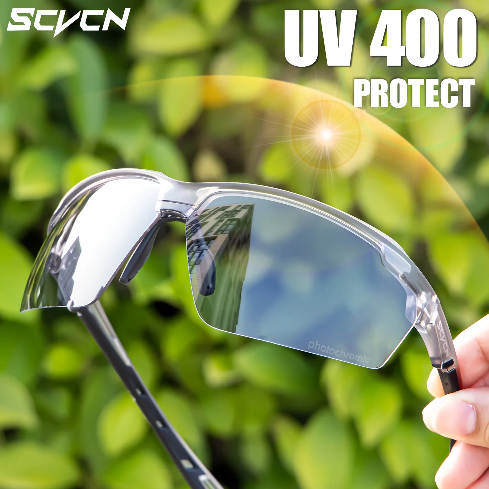 SCVCN Photochromic Cycling Sun - Mountain Biking Sunglasses 评论和价格