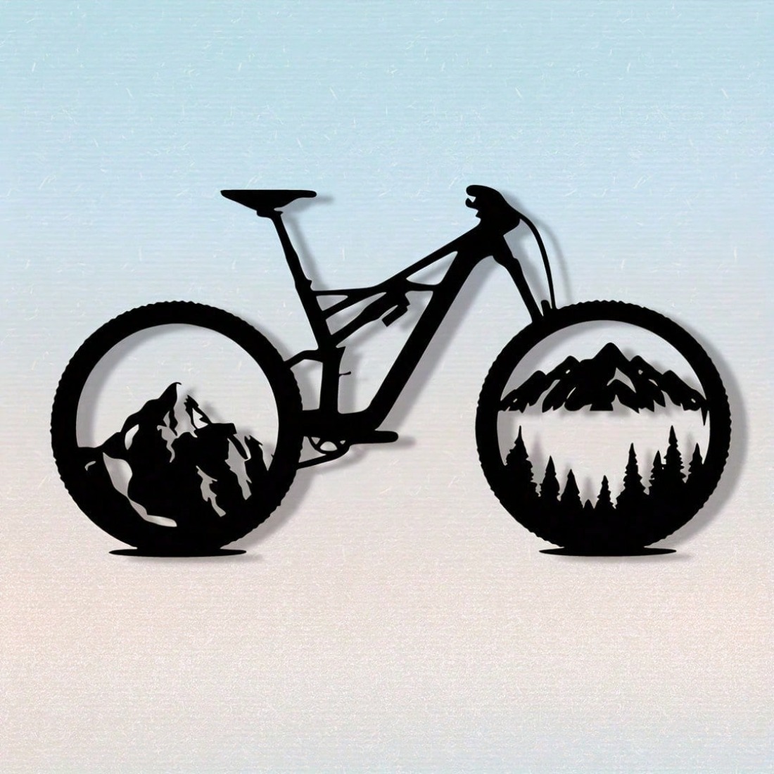 Black Metal Mountain Bike Tire - Mountain Biking Gifts 评论和价格